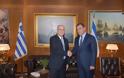 Συνάντηση ΥΕΘΑ κ. Νικολάου Παναγιωτόπουλου με τον νέο Πρέσβη του Ισραήλ κ. Γιοσί Αμράνι - Φωτογραφία 1