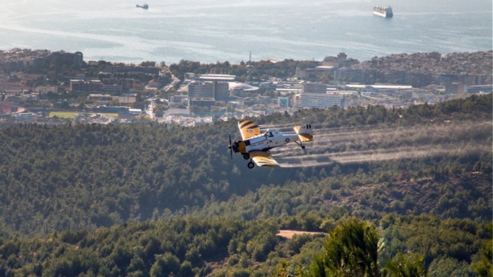Θεσσαλονίκη: Νέοι αεροψεκασμοί στο Σέιχ Σου για την πευκόκαμπια - Φωτογραφία 1
