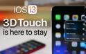 Το tweak που αποκαθιστά το 3D Touch στο iPhone σας στο iOS 13