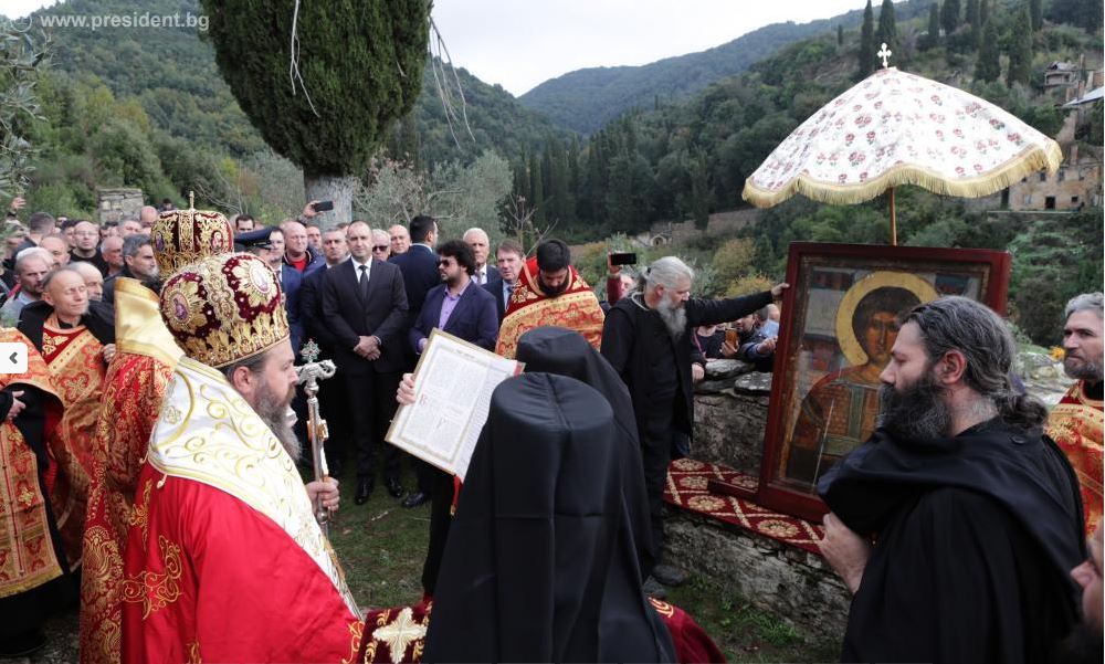12761 - Η ανακομιδή των λειψάνων του Αγίου Γεωργίου στην Ιερά Μονή Ζωγράφου Αγίου Όρους, παρουσία του Προέδρου της Βουλγαρίας - Φωτογραφία 7