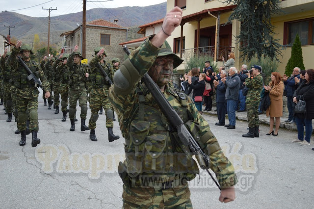Ο Δκτης της 9ης Ταξιαρχίας Παναγιώτης Καρατζάς στα Ελευθέρια Φλώρινας - Φωτογραφία 122