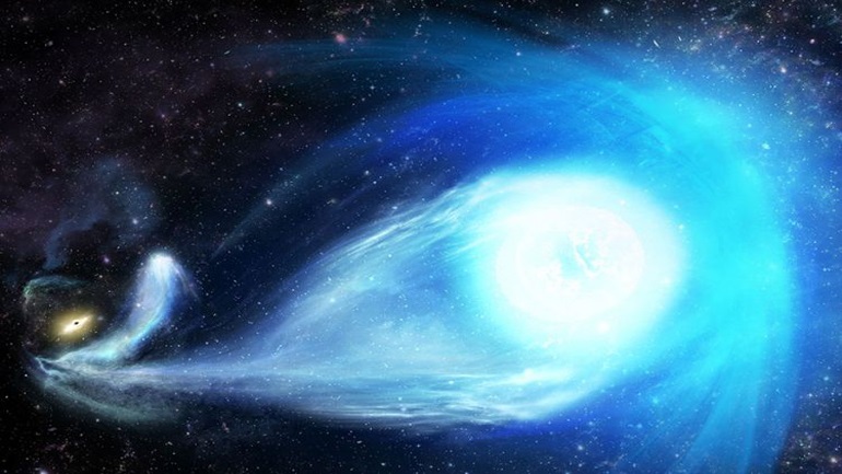 Άστρο-πύραυλος εκσφενδονίστηκε από τη μαύρη τρύπα του γαλαξία μας - Φωτογραφία 1