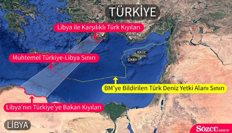 Συμφωνία Τουρκίας - Λιβύης απομονώνει την ελληνική ΑΟΖ - Φωτογραφία 1