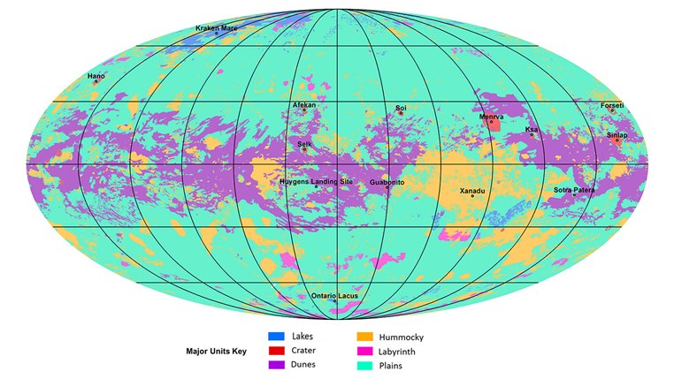 Ο πρώτος γεωλογικός χάρτης του Τιτάνα - Φωτογραφία 2