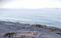 Εικόνες καταστροφής στην παραλία Κρεμαστής
