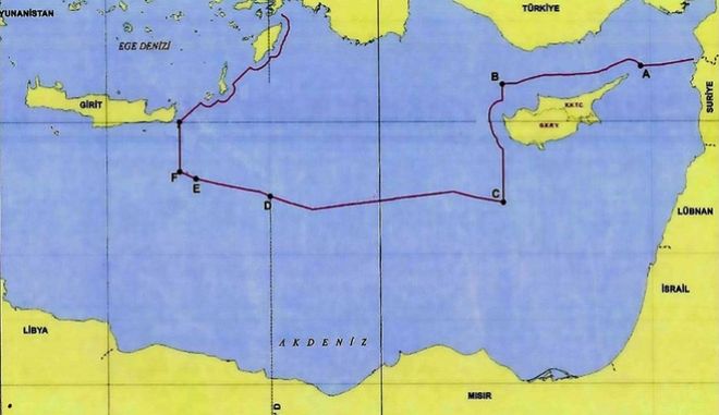 Συμφωνία Τουρκίας - Λιβύης: Αυτός είναι ο προκλητικός χάρτης που εξαφανίζει το Καστελόριζο - Φωτογραφία 1