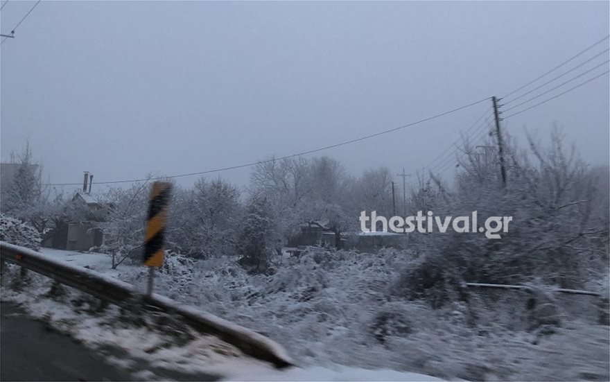 Χιόνισε στα ορεινά της Θεσσαλονίκης - Στον πάγο μέχρι την Πέμπτη όλη η χώρα - Φωτογραφία 2