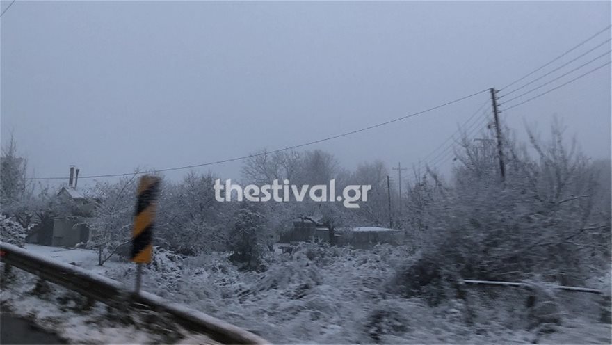 Χιόνισε στα ορεινά της Θεσσαλονίκης - Στον πάγο μέχρι την Πέμπτη όλη η χώρα - Φωτογραφία 4