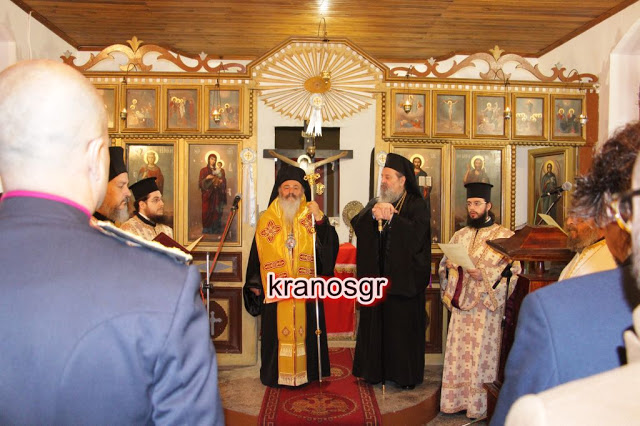 Ο Αρχιεπίσκοπος Ιόππης Δαμασκηνός και ο Μητροπολίτης Δράμας στον εορτασμό της Αγ. Βαρβάρας στην 165 ΜΠΕΠ στη Δράμα - Φωτογραφία 3