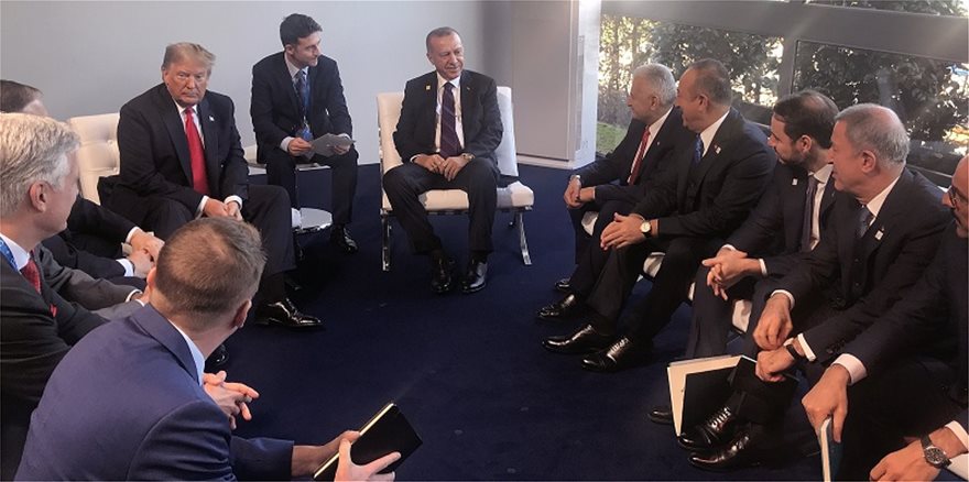 Συνάντηση Τραμπ – Ερντογάν στο περιθώριο της Συνόδου του ΝΑΤΟ - Φωτογραφία 2