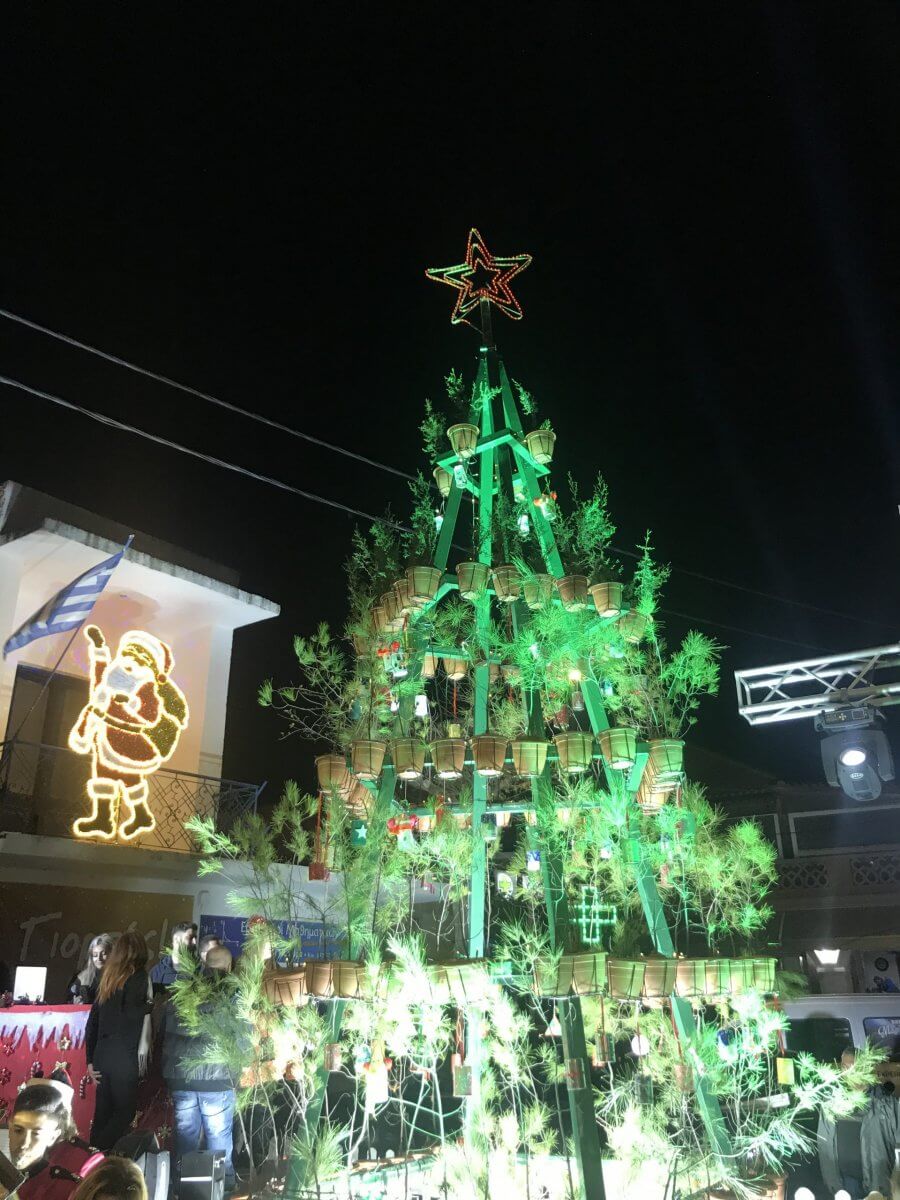 Καλυθιές : Ένα Χριστουγεννιάτικο δέντρο διαφορετικό από όλα τα άλλα - Φωτογραφία 1