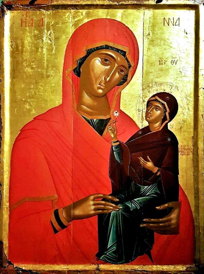 Εικόνα της αγίας Άννας με την Παναγία,μέσα 15ου αιώνα - Φωτογραφία 1