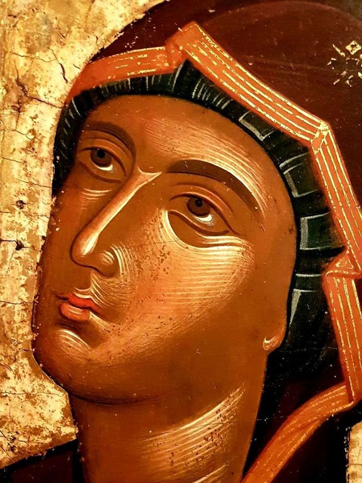 Εικόνα της αγίας Άννας με την Παναγία,μέσα 15ου αιώνα - Φωτογραφία 3
