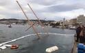 Καβάλα: Βούλιαξε ιστιοφόρο στο λιμάνι λόγω των ισχυρών ανέμων - Φωτογραφία 2