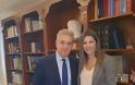 Συνάντηση του Θανάση Καββαδά με την Υφυπουργό Παιδείας, Σοφία Ζαχαράκη,  για την αναβάθμιση του Σχολείου Βασιλικής και τα κενά στην Ειδική Αγωγή