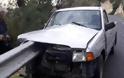 Οι μπάρες τρύπησαν αυτοκίνητο στην Ιεράπετρα
