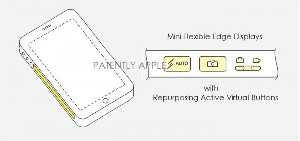 Η Apple καταθέτει το δίπλωμα ευρεσιτεχνίας για ένα iPhone ... με εικονικά πλήκτρα αφής στην άκρη! - Φωτογραφία 3