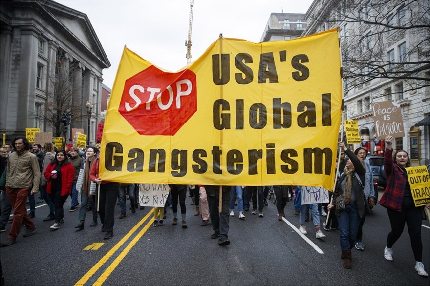 ΗΠΑ: Αντιπολεμικές διαδηλώσεις σε Ουάσινγκτον, Νέα Υόρκη και άλλες 70 πόλεις! - Φωτογραφία 4