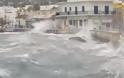 Κακοκαιρία - Πάρος: Τεράστια κύματα «κατάπιαν» παραλίες