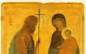12986 - Aμφιπρόσωπη εικόνα του 14ου αιώνα της Ιεράς Μονής Παντοκράτορος Αγίου Όρους