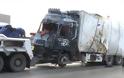 Σφοδρό τροχαίο στην Αθηνών-Λαμίας: Σύγκρουση Λεωφορείο ΚΤΕΛ με νταλίκα