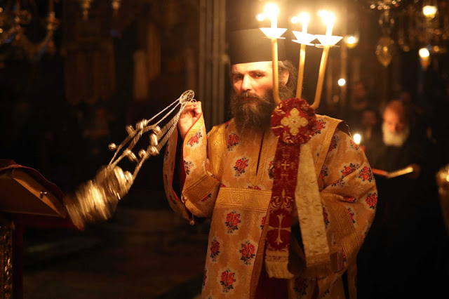 13031 - Φωτογραφίες από τον σημερινό εορτασμό της Περιτομής του Κυρίου και του Αγίου Βασιλείου στο Βατοπαίδι. Κοπή βασιλόπιτας - Φωτογραφία 24