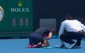 Τενίστρια κατέρρευσε λόγω δύσπνοιας από τους καπνούς των πυρκαγιών στο Australian Open - Φωτογραφία 1