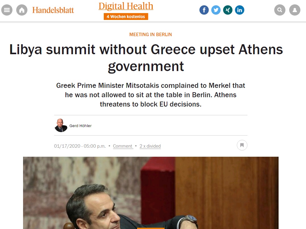 Γερμανικός Τύπος για την επίσκεψη Χαφτάρ στην Αθήνα: «Ο εχθρός της Τουρκίας είναι φίλος της Ελλάδας» - Φωτογραφία 2