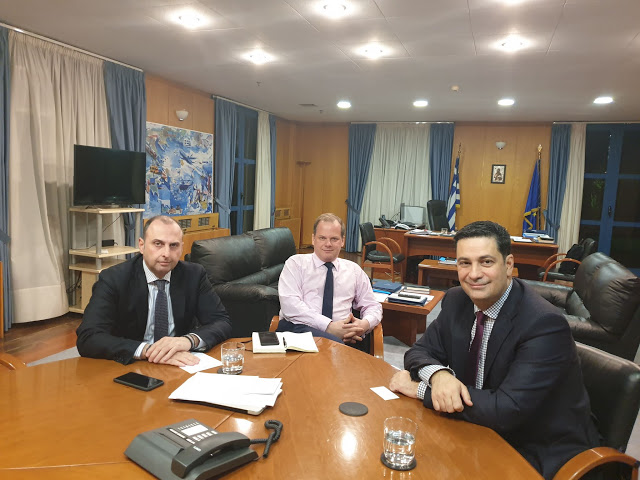 Συνάντηση με τον Υπουργό Υποδομών  και Μεταφορών  Κώστα Καραμανλή είχε ο Δήμαρχος Αγρινίου Γιώργος Παπαναστασίου. - Φωτογραφία 1
