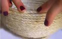 ΚΑΤΑΣΚΕΥΕΣ - DIY Φτιάξε διακοσμητικά μπολ με σπάγκο και σχοινί - Φωτογραφία 4
