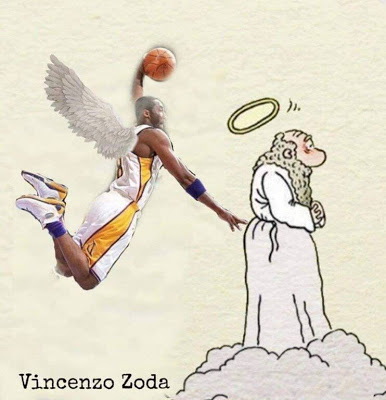 Το σκίτσο που έγινε viral: Ο Κόμπι Μπράιαντ «καρφώνει» μαζί με τους αγγέλους στον Ουρανό - Φωτογραφία 2