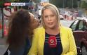 Viral: Η αντίδραση της δημοσιογράφου όταν την φίλησαν κατά τη διάρκεια ζωντανής σύνδεσης (video)