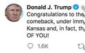 Ο Τραμπ συνεχάρη λάθος... πολιτεία για την νίκη των Kansas City Chiefs στο Super Bowl! - Φωτογραφία 2