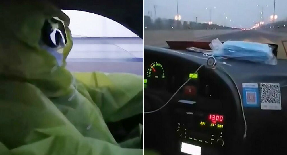 Κορονοϊός: Κινέζος ταξιτζής φορά ολόσωμη στολή και μάσκα ψαροντουφεκά να μην κολλήσει (video) - Φωτογραφία 1