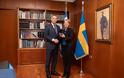 Συνάντηση ΥΦΕΘΑ Αλκιβιάδη Στεφανή με την Πρέσβη της Σουηδίας κα Σάρλoτ Σαμελίν