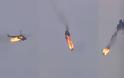 Συρία: Ελικόπτερο τυλίγεται στις φλόγες και συντρίβεται στο Ιντλίμπ