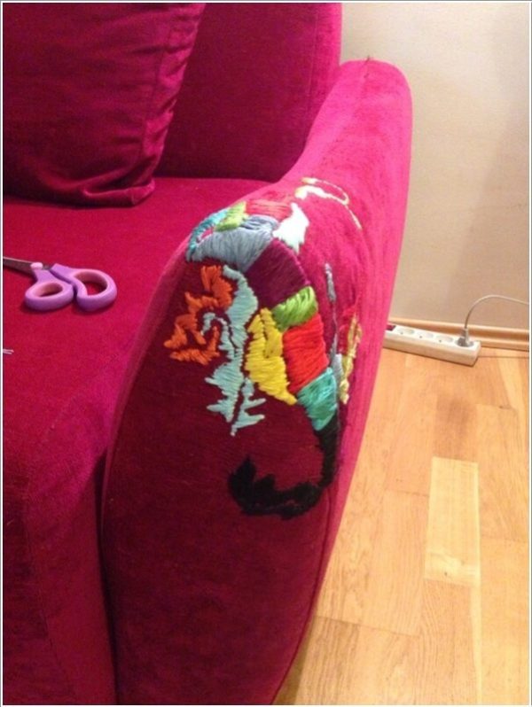 ΚΑΤΑΣΚΕΥΕΣ - Πως να επιδιορθώσετε τον παλιό,σχισμένο & γδαρμένο καναπέ σας με στυλ - Φωτογραφία 6