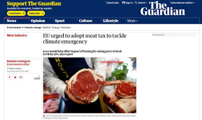 Δεν πάμε καλά..! Φορολογείστε το κρέας για να αντιμετωπιστεί η κλιματική αλλαγή - Φωτογραφία 1