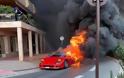 Ferrari F40 στάχτη στο Μονακό (video)