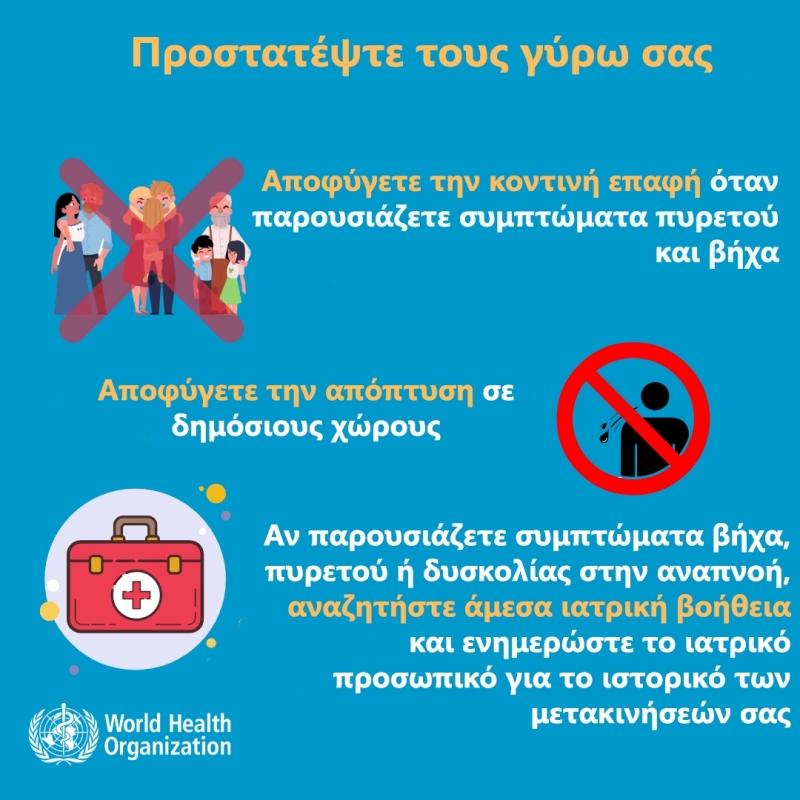 ΥΥΚΑ: Οδηγίες προστασίας από αναπνευστική λοίμωξη από το νέο κοροναϊό - Φωτογραφία 2