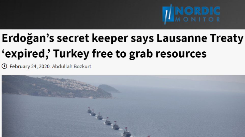 Σύμβουλος Ερντογάν: «Έληξε για την Τουρκία η Συνθήκη της Λοζάνης» - Φωτογραφία 1