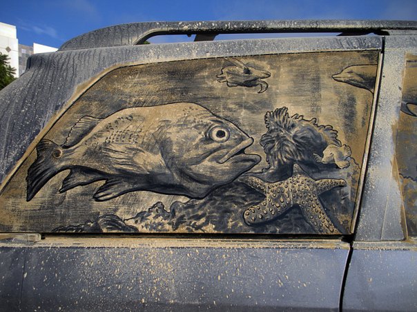 Έργα τέχνης σε σκονισμένα αυτοκίνητα! (Photos) - Φωτογραφία 12