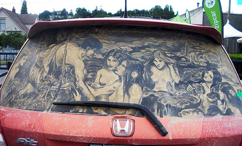 Έργα τέχνης σε σκονισμένα αυτοκίνητα! (Photos) - Φωτογραφία 2