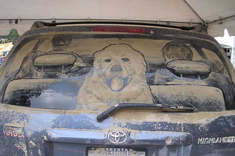 Έργα τέχνης σε σκονισμένα αυτοκίνητα! (Photos) - Φωτογραφία 8