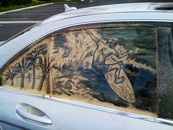 Έργα τέχνης σε σκονισμένα αυτοκίνητα! (Photos) - Φωτογραφία 9