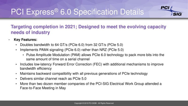 Η ανάπτυξη του PCI Express 6 θα ολοκληρωθεί το 2021 - Φωτογραφία 1