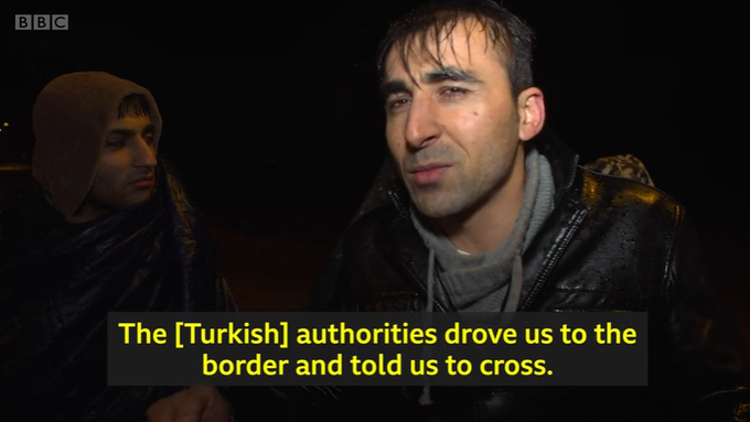 Οδοιπορικό του BBC στα σύνορα -Μετανάστες: «Οι τουρκικές Αρχές μας έφεραν στον Έβρο» (video) - Φωτογραφία 1