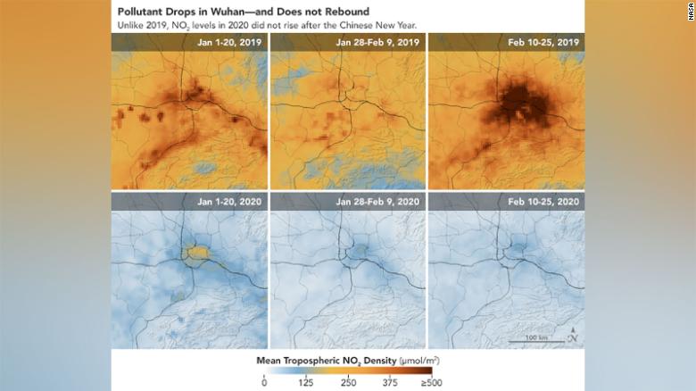 Εικόνες της NASA αποκαλύπτουν: Μειώθηκε η ρύπανση στην Κίνα.. λόγω κορωνοϊού - Φωτογραφία 2