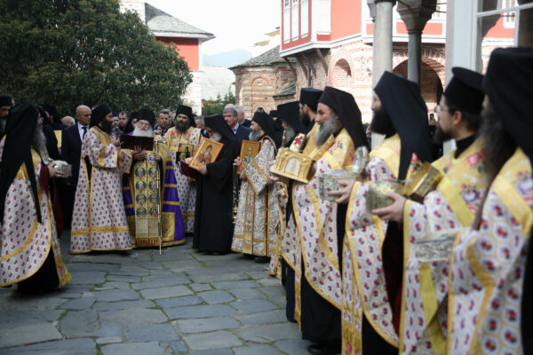13280 - Άγιον Όρος: Η Κυριακή της Ορθοδοξίας στο Βατοπαίδι - Φωτογραφία 3