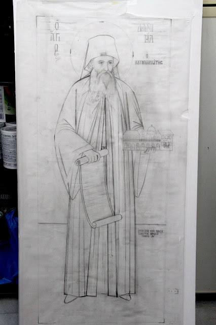 13302 - Η πρώτη εικόνα του Οσίου Δανιήλ του Κατουνακιώτη - Φωτογραφία 2